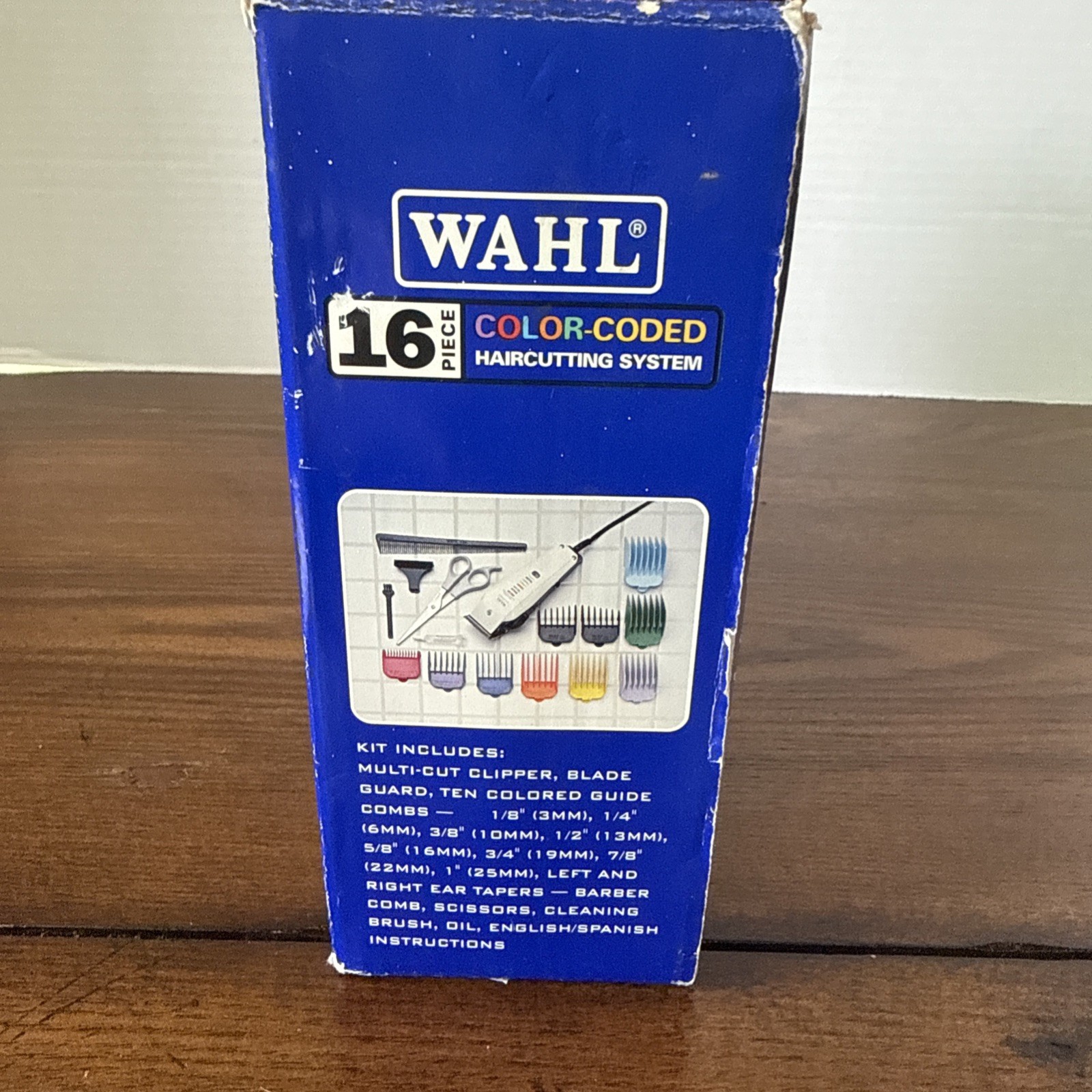 Wahl Color Code 16-Piece Haircut Kit White/Black Clippers Model 79400 USA