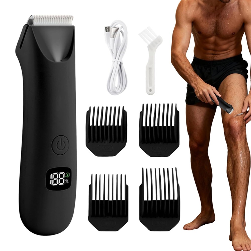 4-in-1 Cordless Electric Body Hair Trimmer Wet/Dry Shaver Clipper Cutting Machin