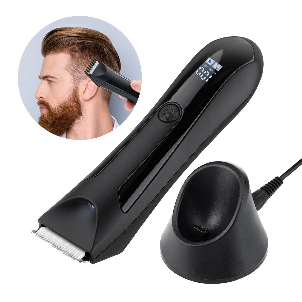Manscape Groin Hair Trimmer for Men’s Electric Ball Trimmer Wet/Dry Body Shaver