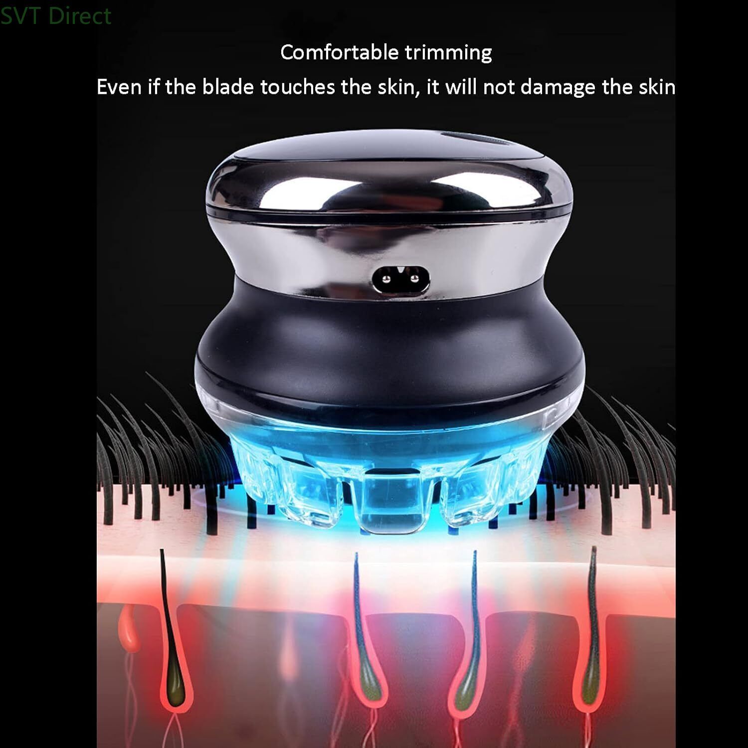 Wireless Electric Self-help Head Hair Clipper for Bald Head or Crew Cut,Washable
