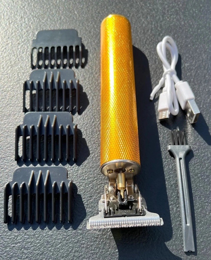 Vintage T9 Barbeador Gold Beard Hair Trimmer Cutter Machine for Men