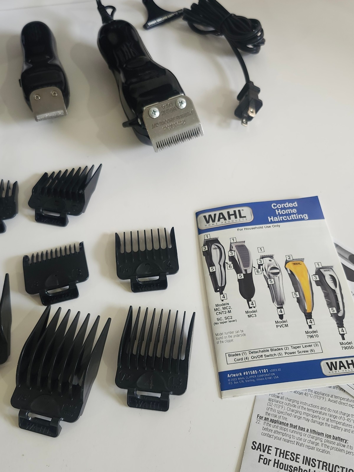 Wahl Deluxe Performance Haircutting Kit Corded Clipper/Cordless Battery Trimmer