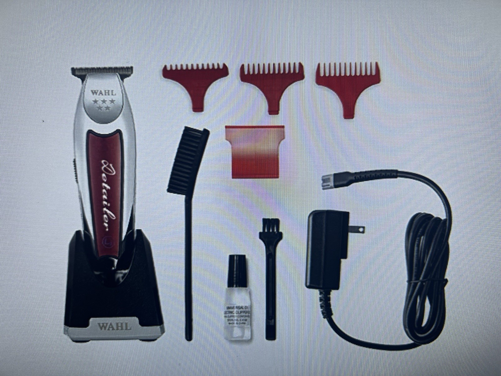 WAHL CORDLESS DETAILER LI EXTREMELY CLOSE T-WIDE BLADE 100 MIN RUN TIME # 08171