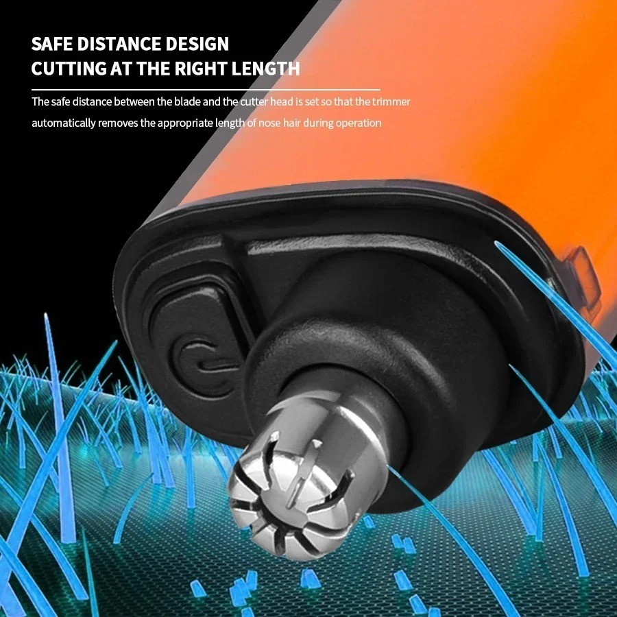 Ear and Nose Hair Trimmer USB Rechargeable Water Resistant Painless Hair Cutter