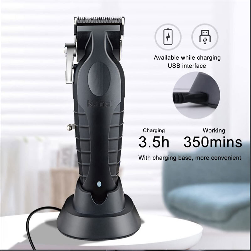 Kemei-2296 Cordless Electric Hair Trimmer Clipper Professional Cutting Machine