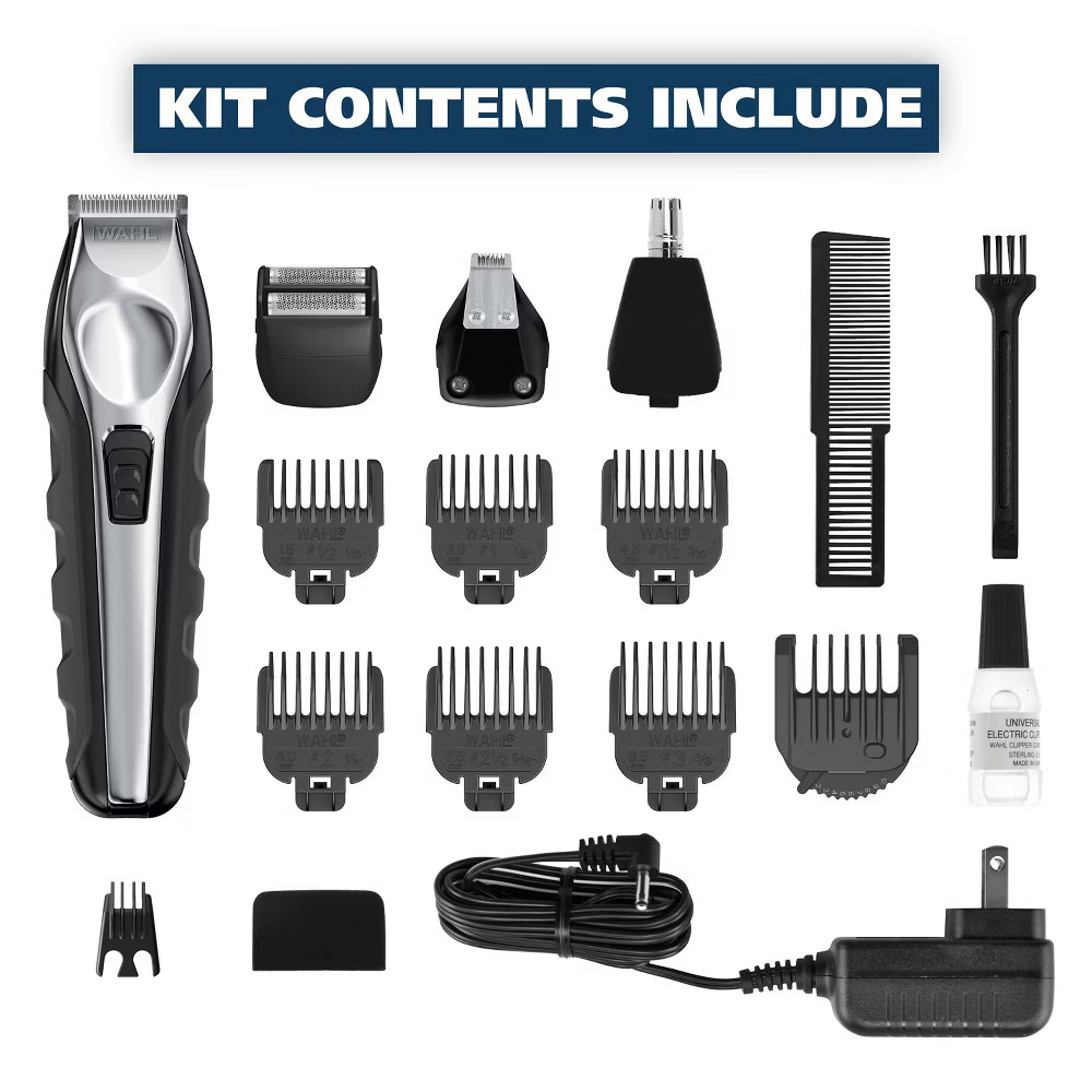 Wahl Lithium Ion All In One Cordless Rechargeable Electric Beard Trimmer Shaver