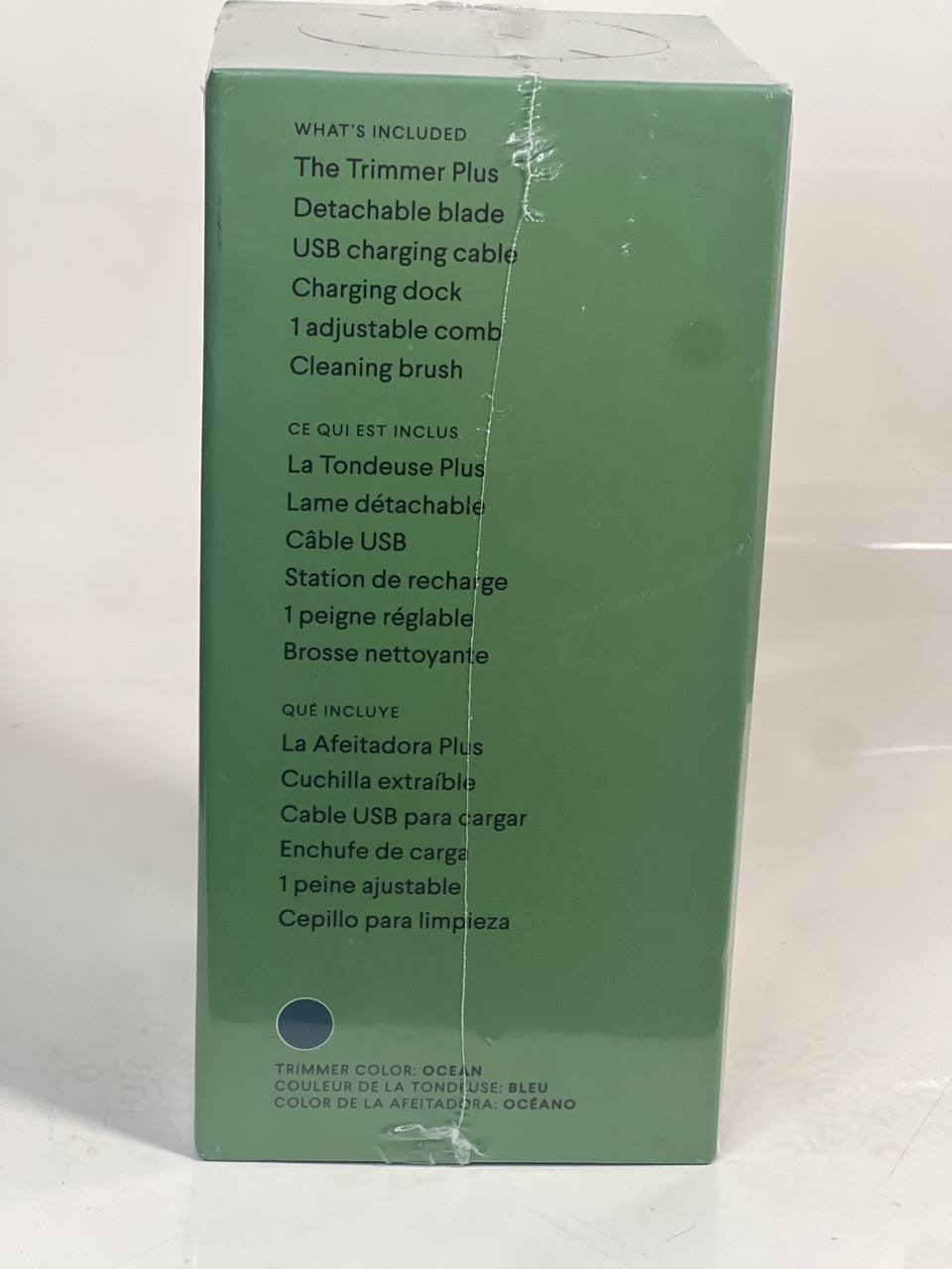 Meridian The Trimmer Plus Body Hair Trimmer Ocean New with Tags