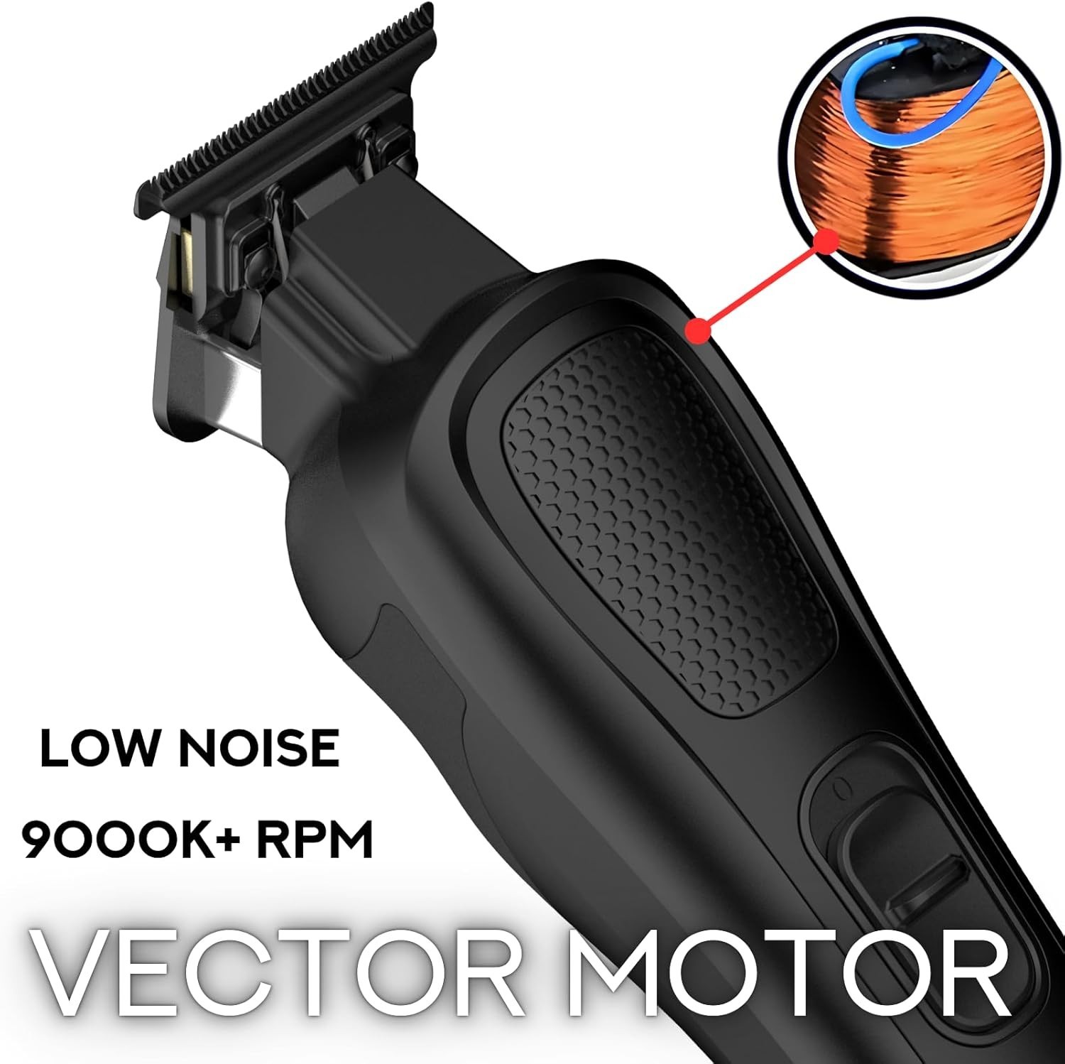 Supreme Trimmer Darkstar82 ST800 Metal Body Barber Trimmer – 9100 RPM, Black