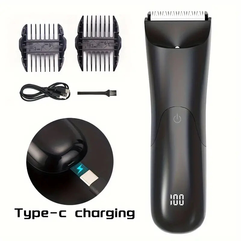 Manscape Groin Hair Trimmer for Men’s Electric Ball Trimmer Wet/Dry Body Shaver