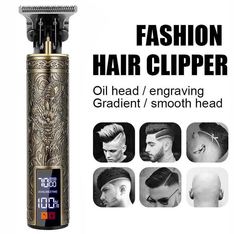 Professional Hair Clippers Trimmer Cutting Beard Cordless Barber Shaving Machine