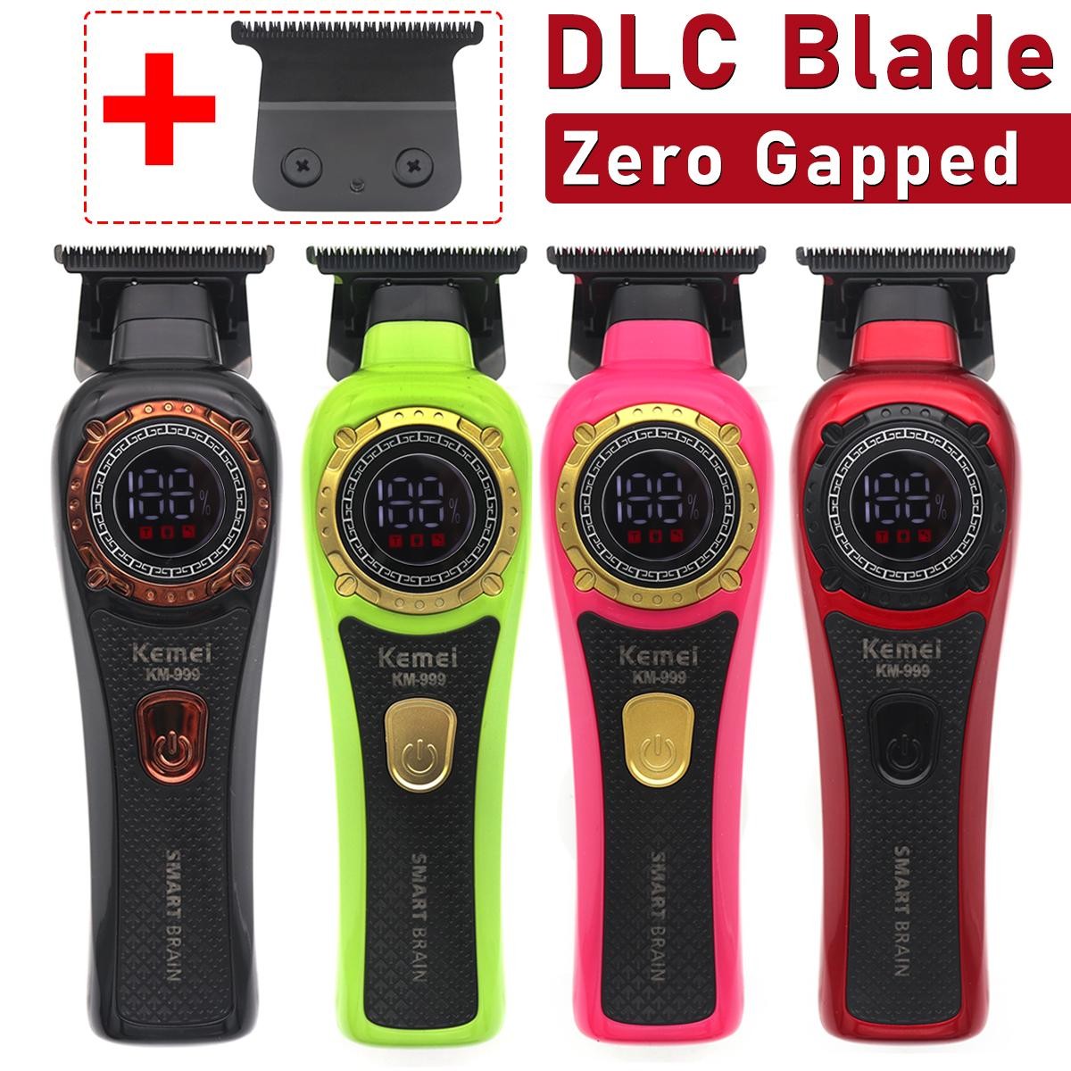 Kemei KM-999 DLC T-Blade Zero Gapped Cordless USB Professional Hair Trimmer
