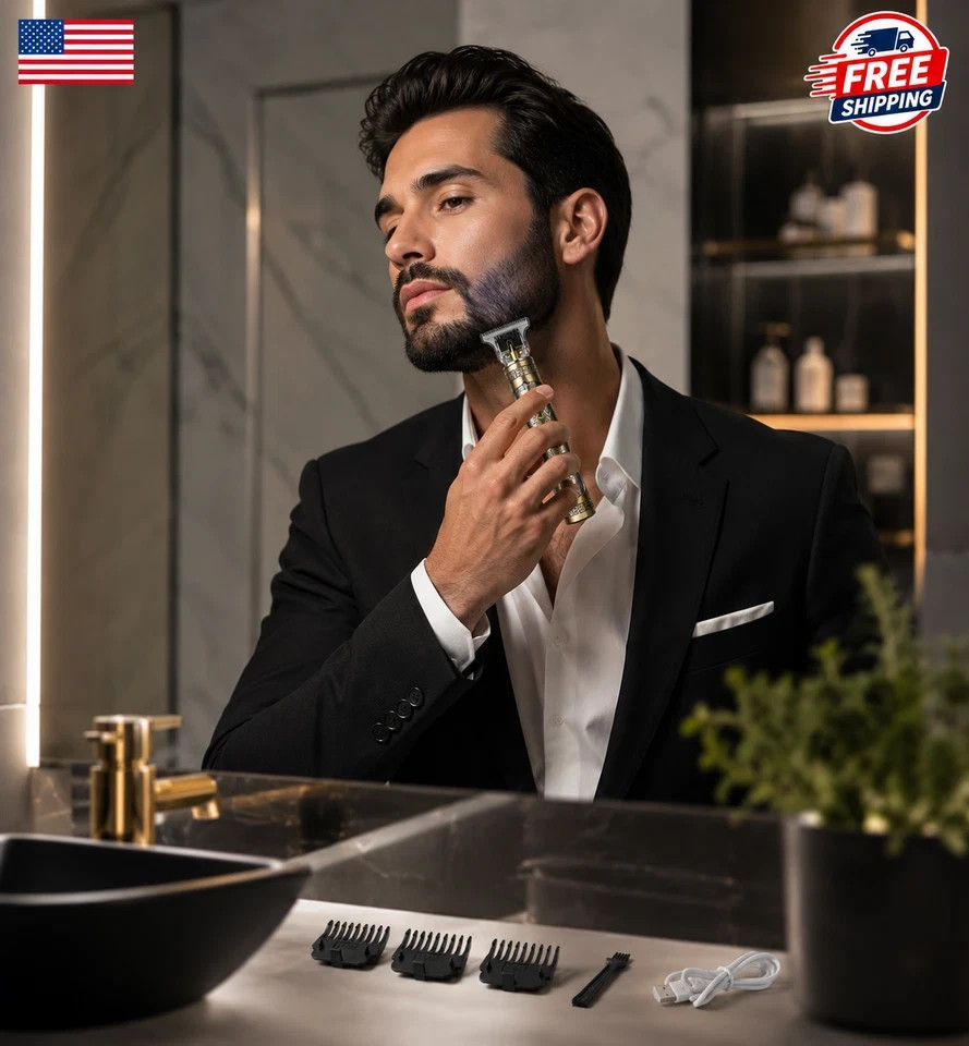 Vintage T9 Barbeador Dragon Beard Hair Trimmer Cutter Machine for Men