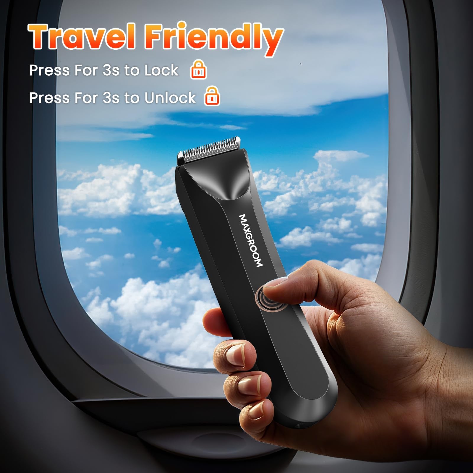 MAXGROOM Manscape Body Hair Trimmer for Men, IPX7 Waterproof Pubic & Groin Ha…