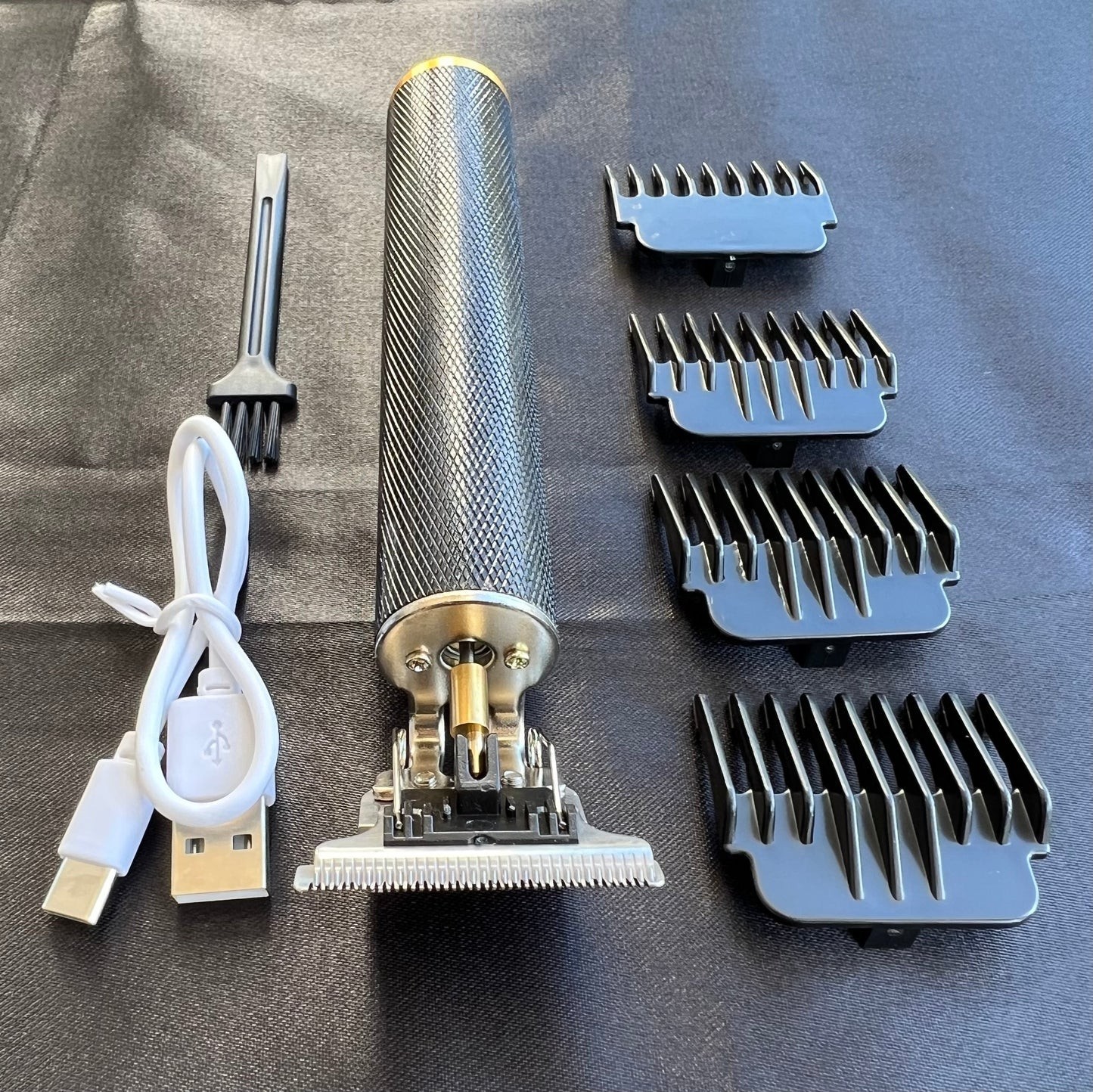 Vintage T9 Black Gold Beard & Hair Trimmer Cutter for Men – Professional