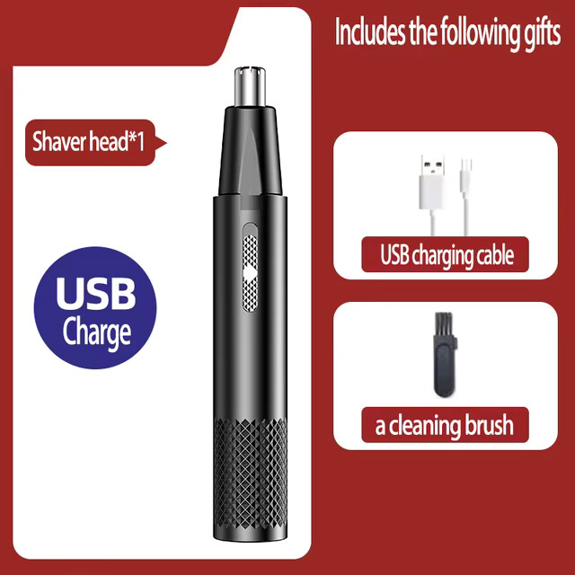 Nose Hair Trimmer USB Charging High Quality Portable Mens Mini Nose Hair Trimmer