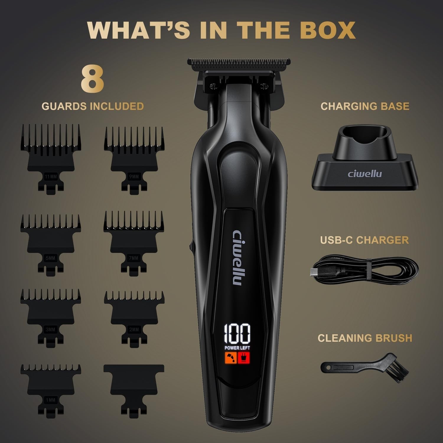 Blackout Trimmer Plus Zero Gap, Barbers Tonic Premium Black