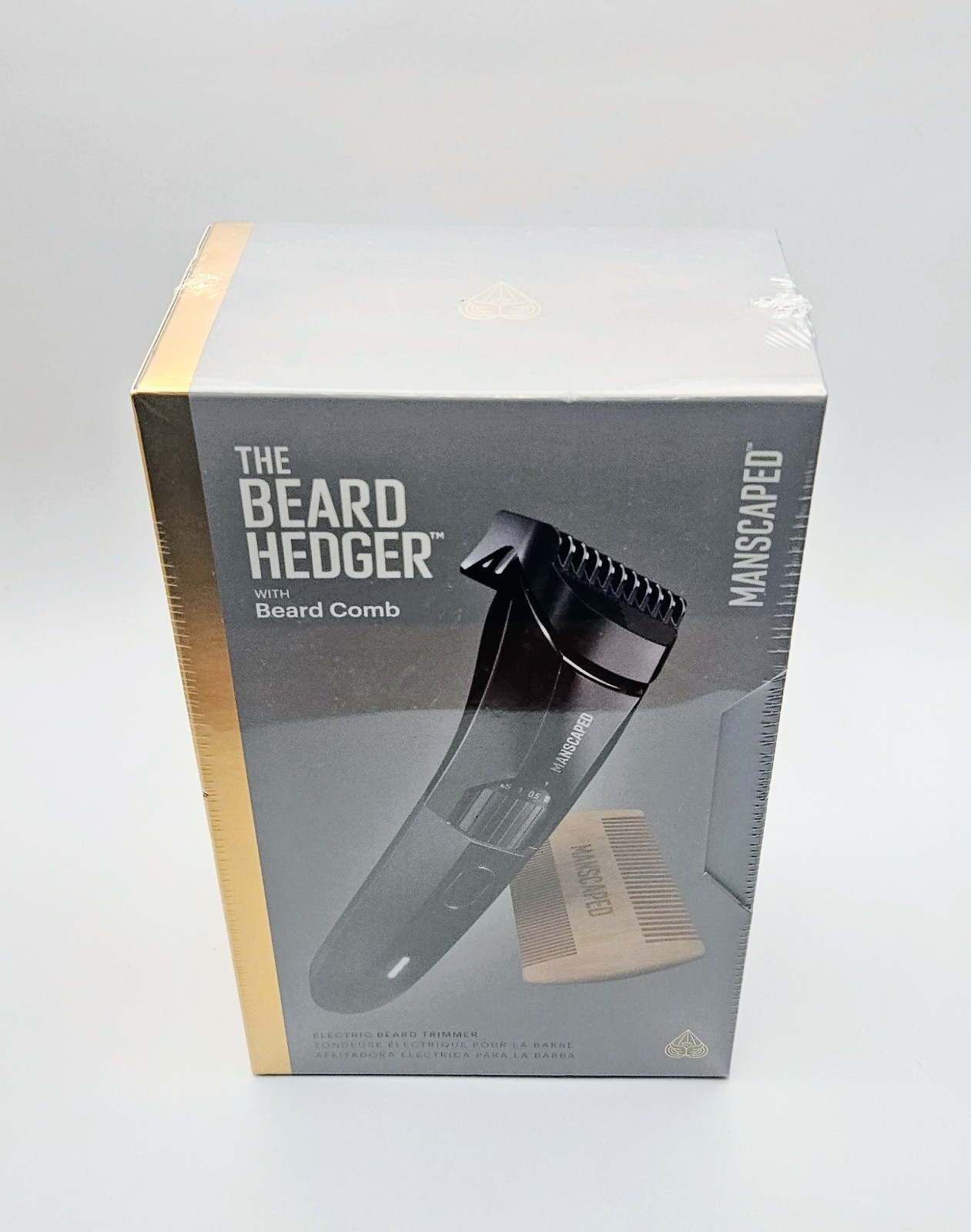 MANSCAPED The Beard Hedger Electric Beard Trimmer w/ Beard Comb NEW & SEALED
