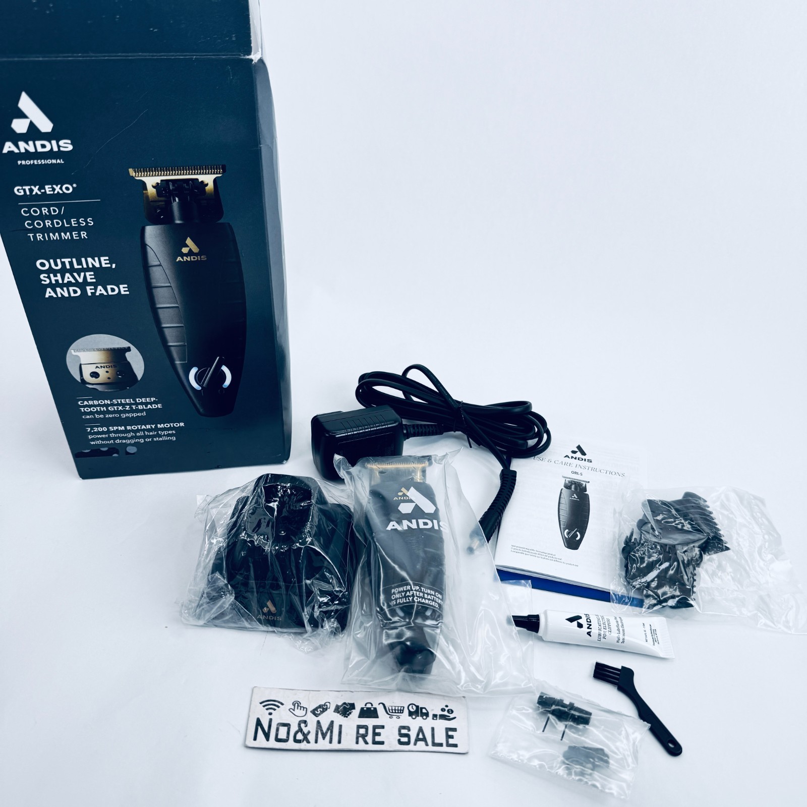 Andis 74150 GTX-EXO Professional Cord/Cordless Lithium-ion Electric Beard & Hair