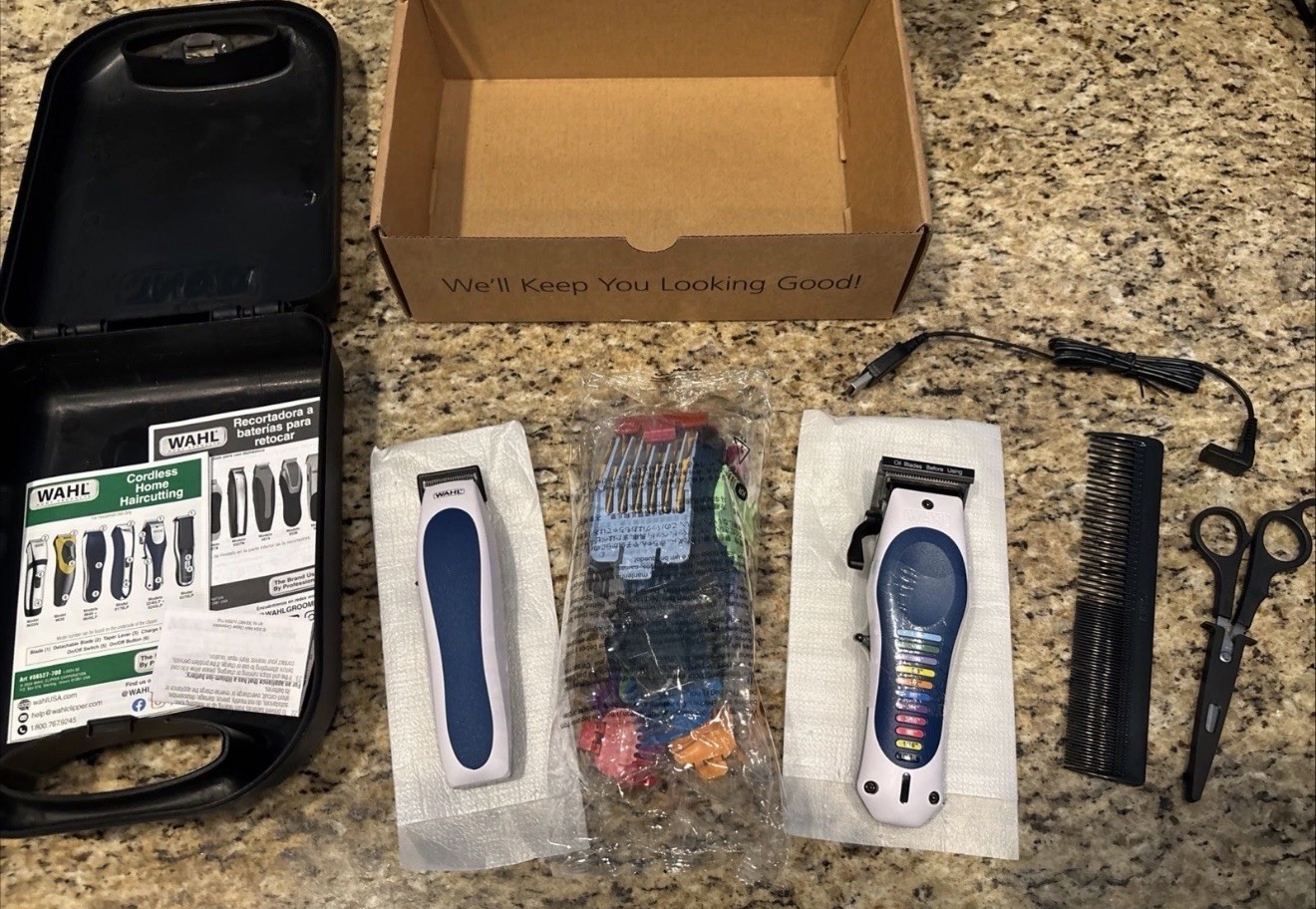 Wahl Color Pro Cordless Haircut & Touch-Up Clipper Kit | Open Box New 3026594
