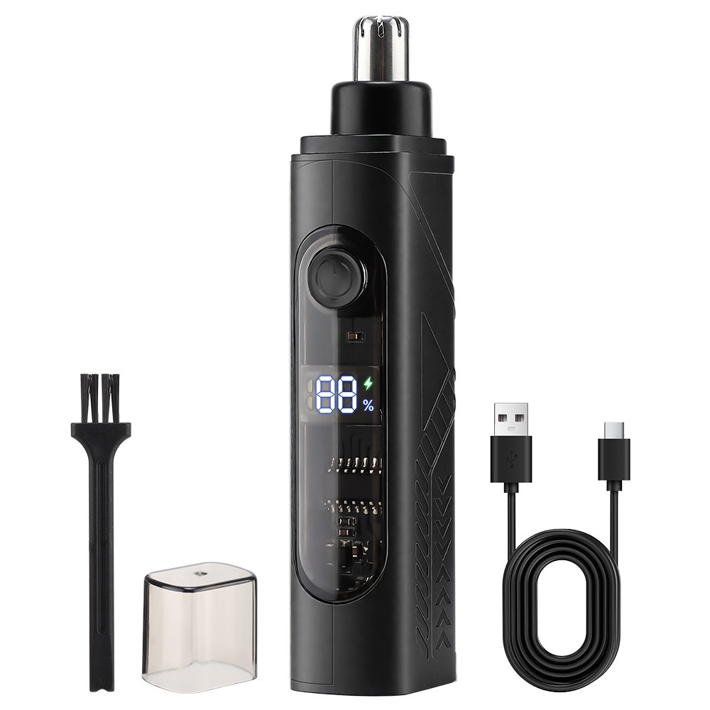 Ear and Nose Hair Trimmer with LED indicator USB Rechargeable Water Resistant