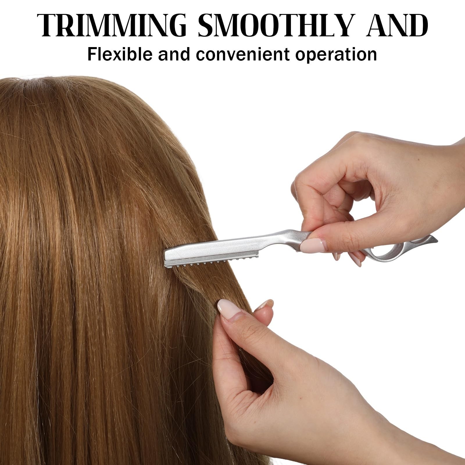 Hair Razors for Cutting Hair, 6.9″ Stainless Steel Thinning Razor Silver