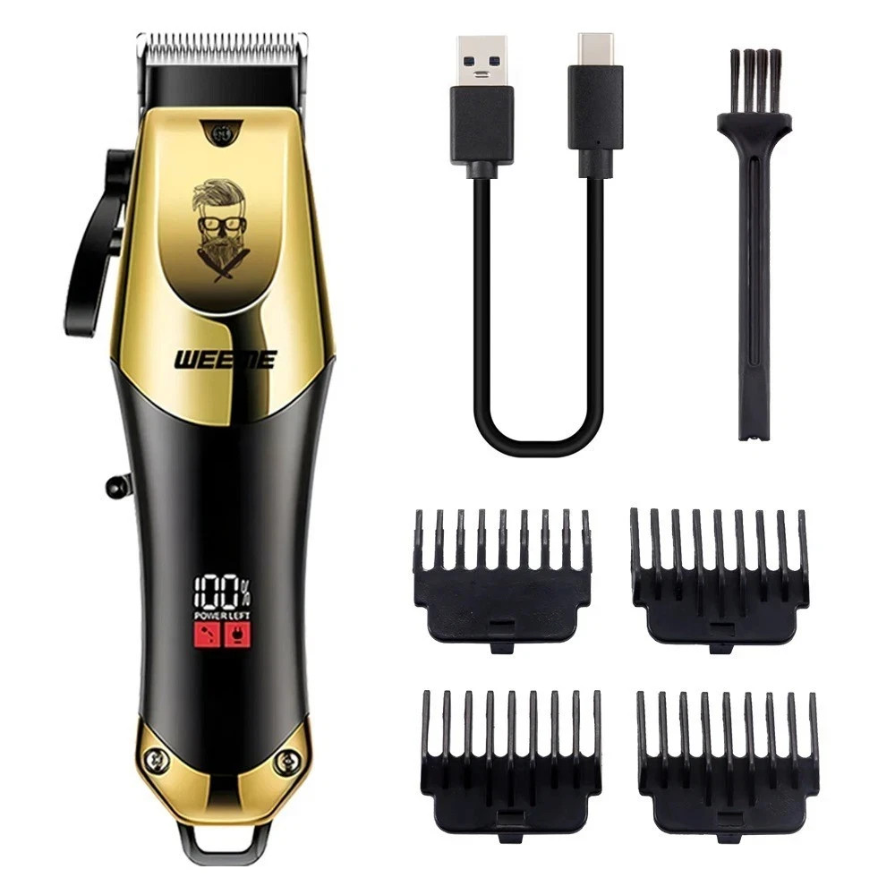 T9 Vintage Hair Clipper Beard Trimmer Rechargeable Grooming Kit & Nose Trimmer