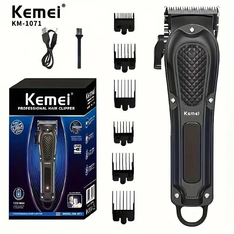 Kemei Professional Hair Clippers Cordless Trimmer Beard Cutting Machine Barber