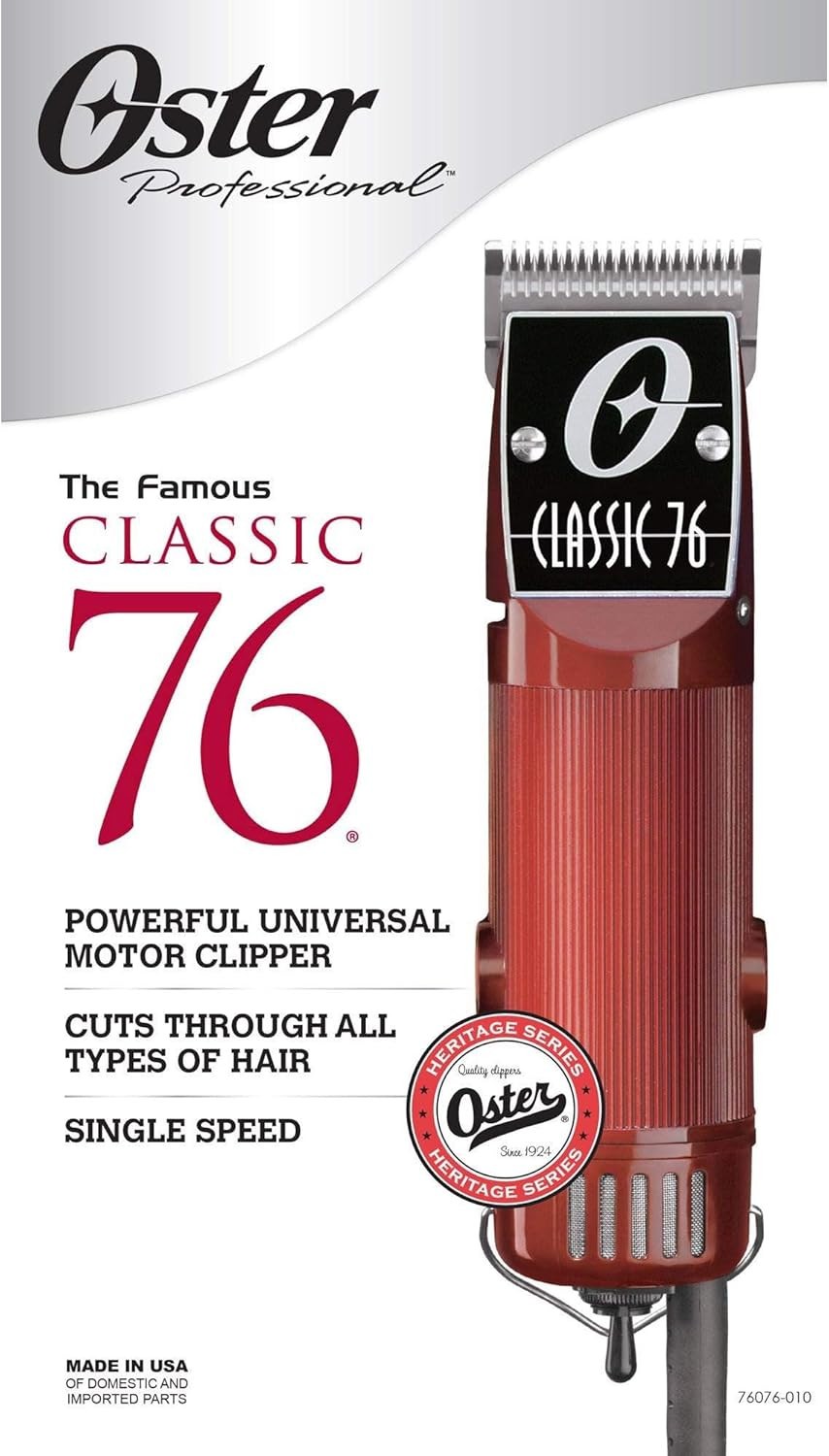 Oster Classic 76 Universal Motor Clipper with Detachable Blades – Brown