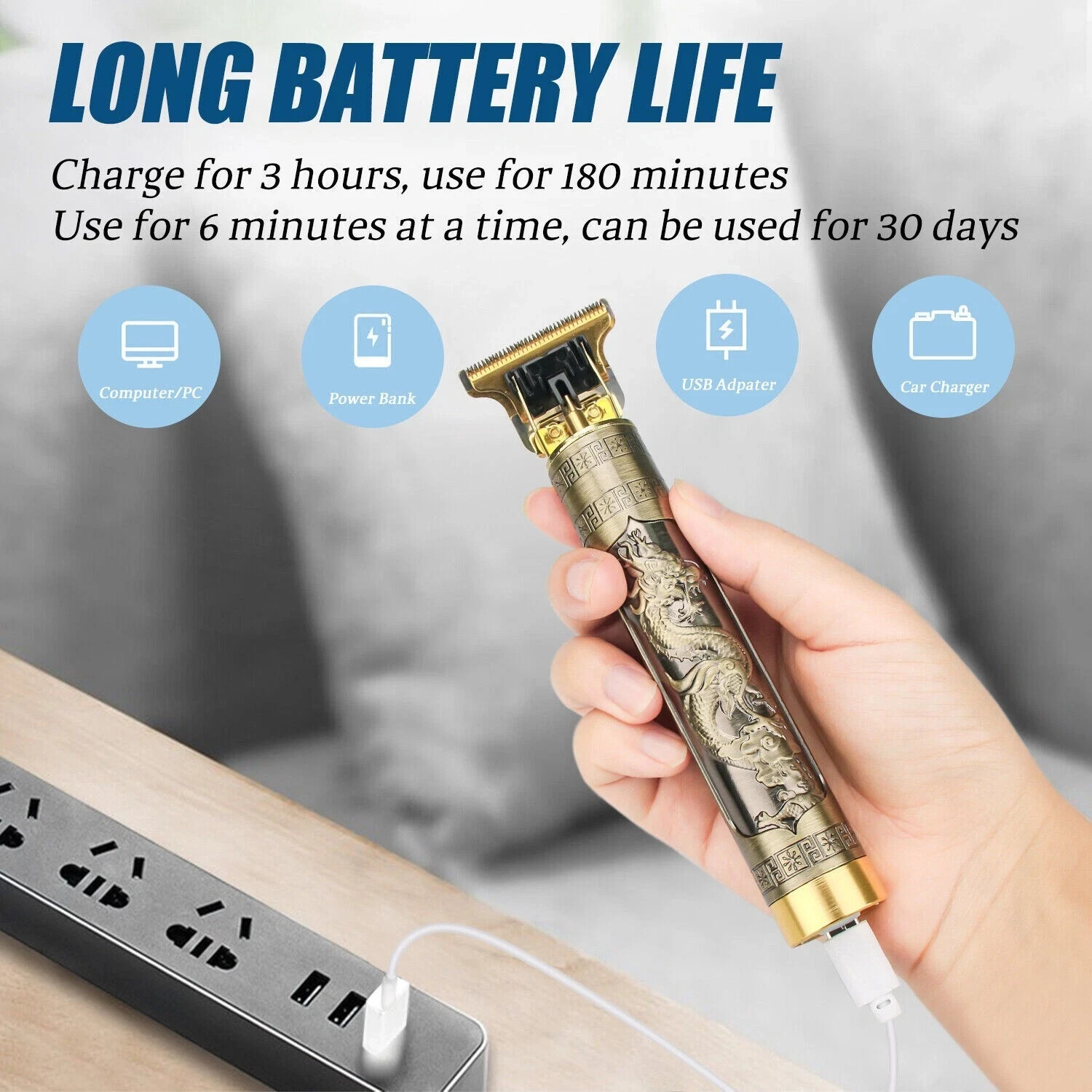 Professional Hair Clipper for Shaving, Hair Trimmer, Beard Cutting FREE SHIPPING