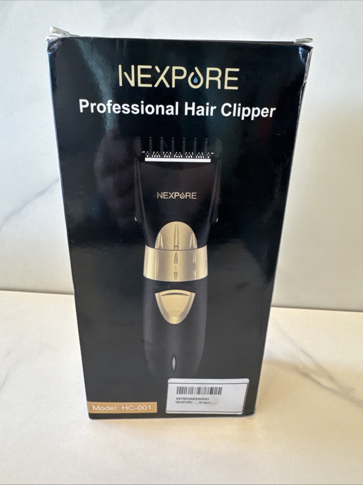 Nexpore Professional Cordless Hair Clipper Model HC-001 Black Gold New With Box