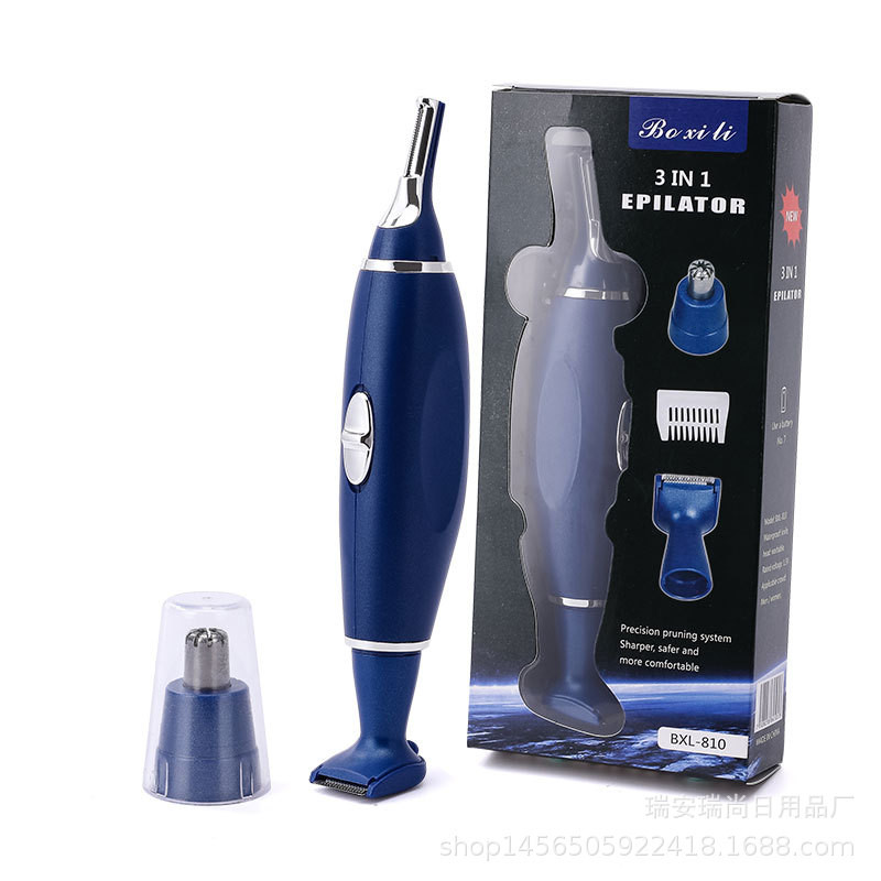 New Portable Elec Nose Ear Eyebrow Beard Mustache Hair Remover Shaver Clipper