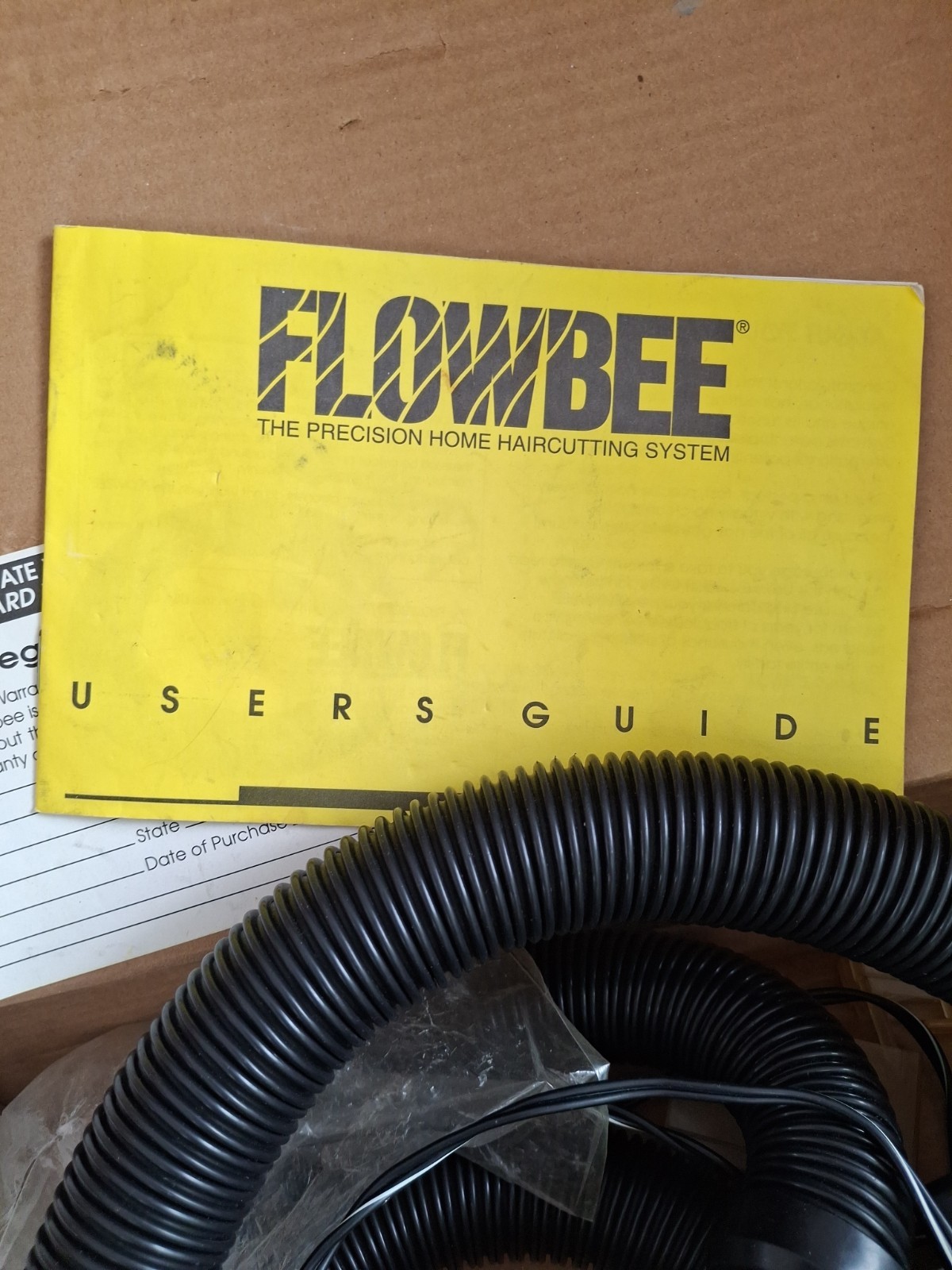 Flowbee Haircutting System Used and FOR PARTS ONLY W/Box and Instructions AS IS