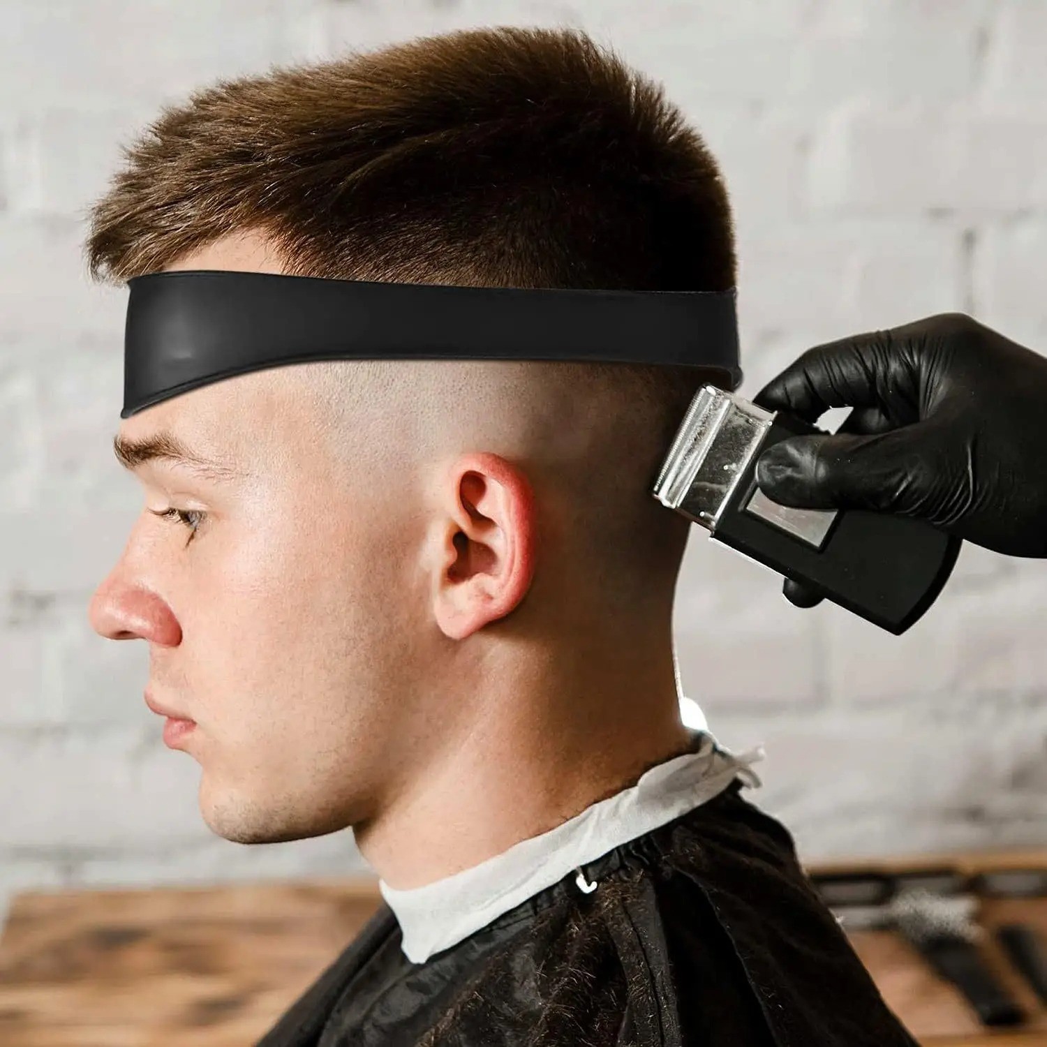 Silicone Haircut Template Curved Headband Hair Trimming Guide Barber Tool DIY