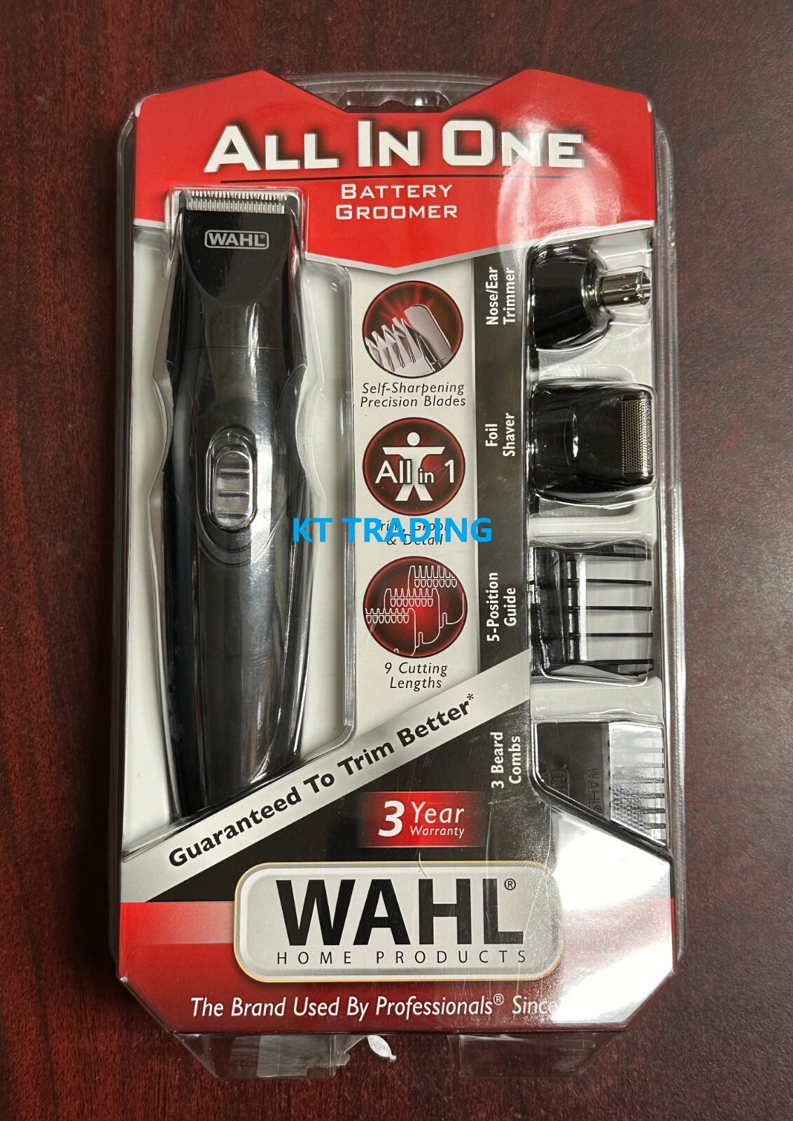 WAHL 3-In-1 Nose Ear Beard Hair Precision Trimmer Foil Shaver BATTERY GROOMER