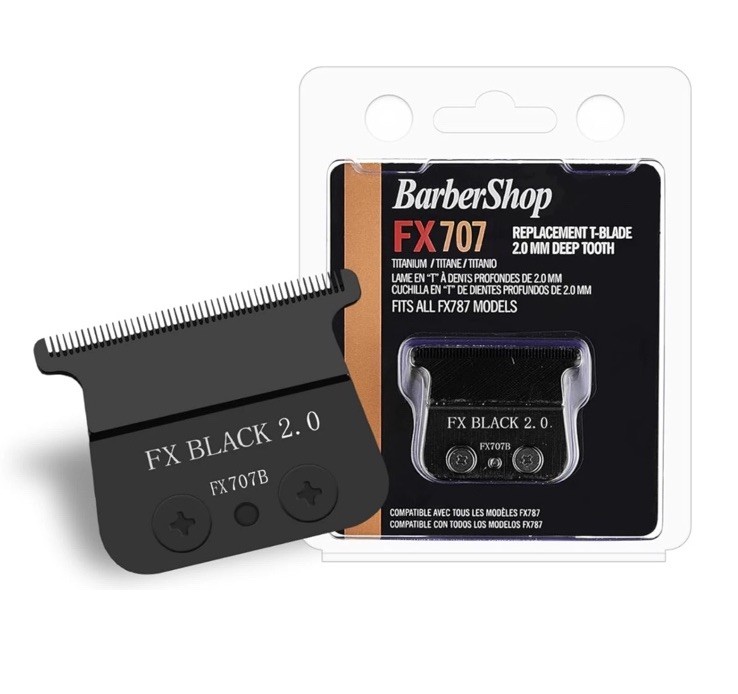 BarberShop FX707 FX707B Replacement T-Blade 2.0mm Deep Tooth For FX787 Clippers