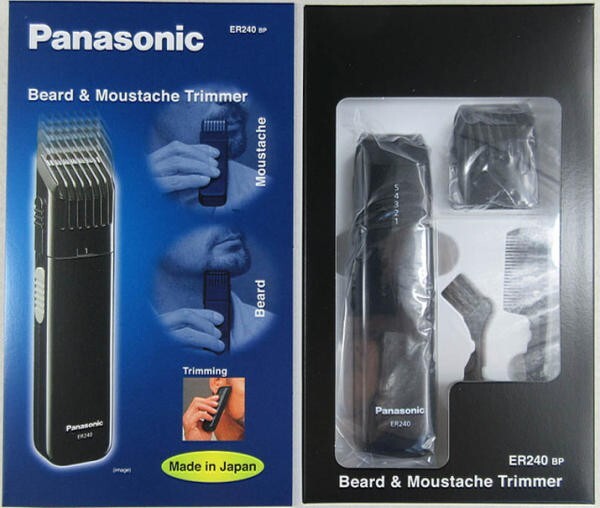 Panasonic ER240 Operated Beard Moustache Trimmer Made in Japan