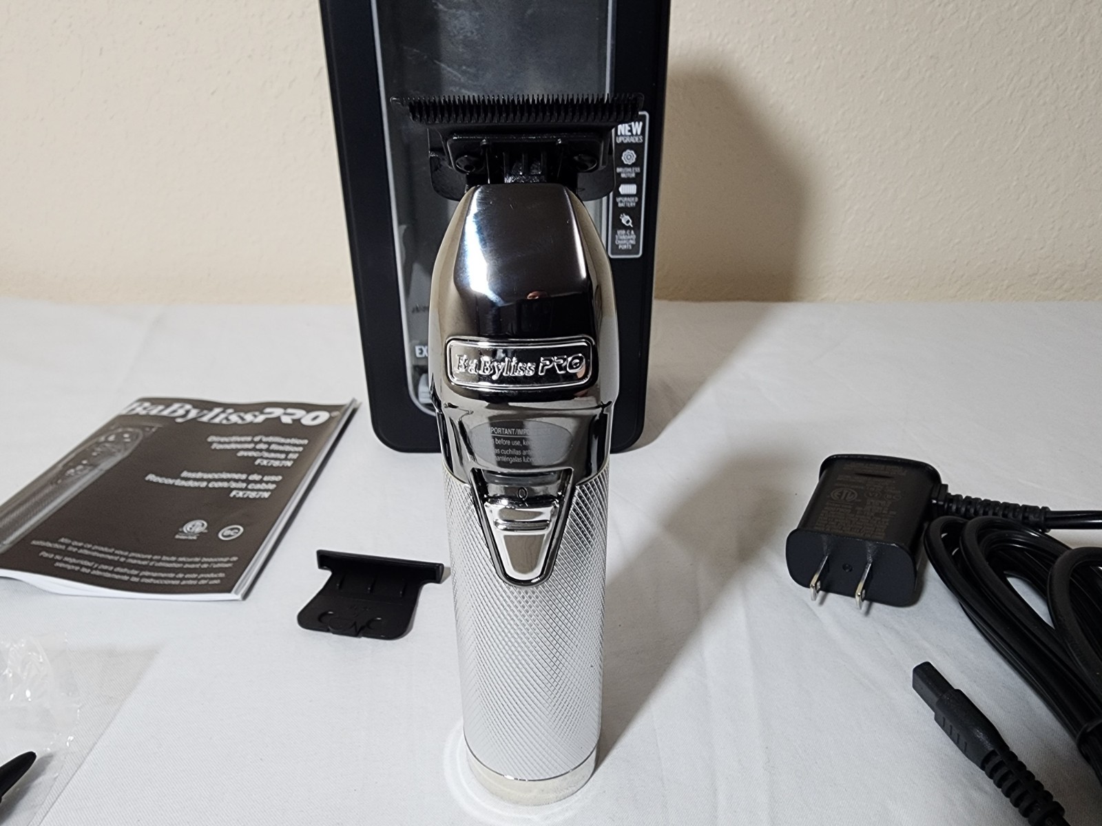 BaBylissPRO FX787NS SilverFX+ All-Metal Lithium Outlining Trimmer OPEN BOX/USED