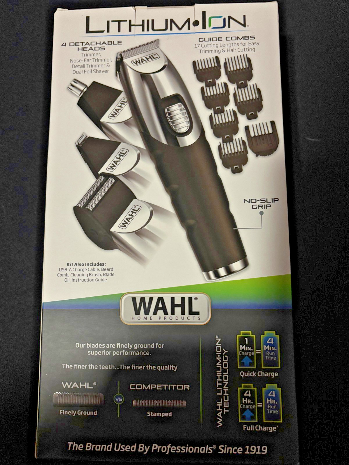Wahl All-In-1 Lithium Ion Men’s Trimmer Grooming Kit USB Charging 17 Lengths NIB