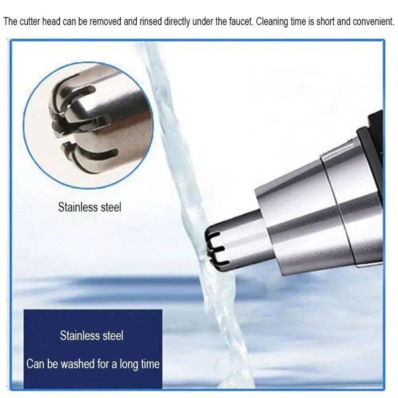 Electric Nose Ear Hair Trimmer Face Eyebrow Mustache Beard Shaver Clipper Unisex