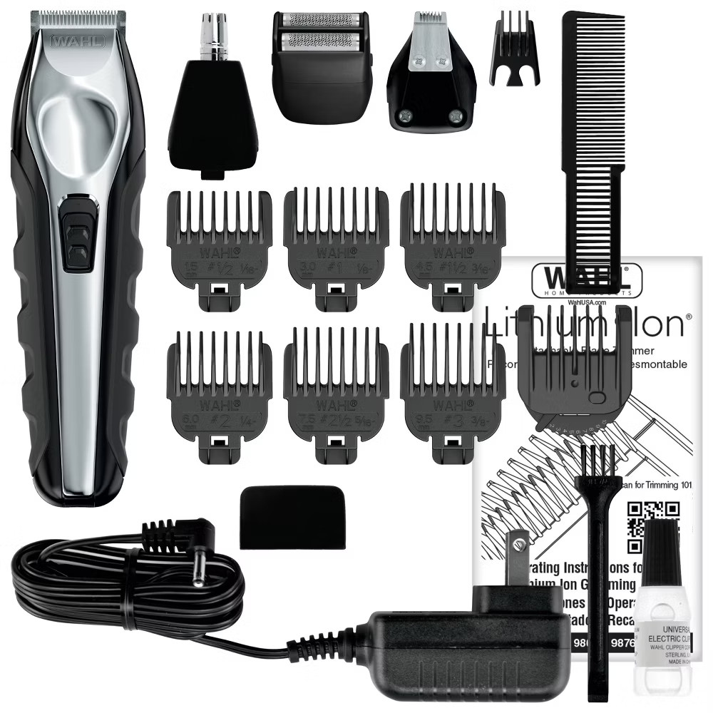Wahl Lithium Ion All In One Cordless Rechargeable Electric Beard Trimmer Shaver
