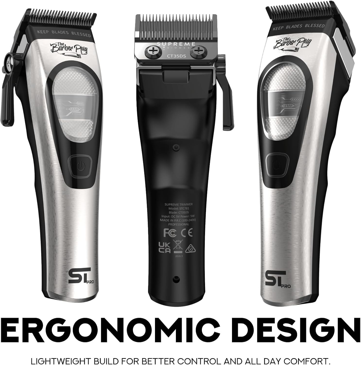 Supreme Trimmer TORQ Clipper with Low Noise, Brushless Drone Motor | STC781