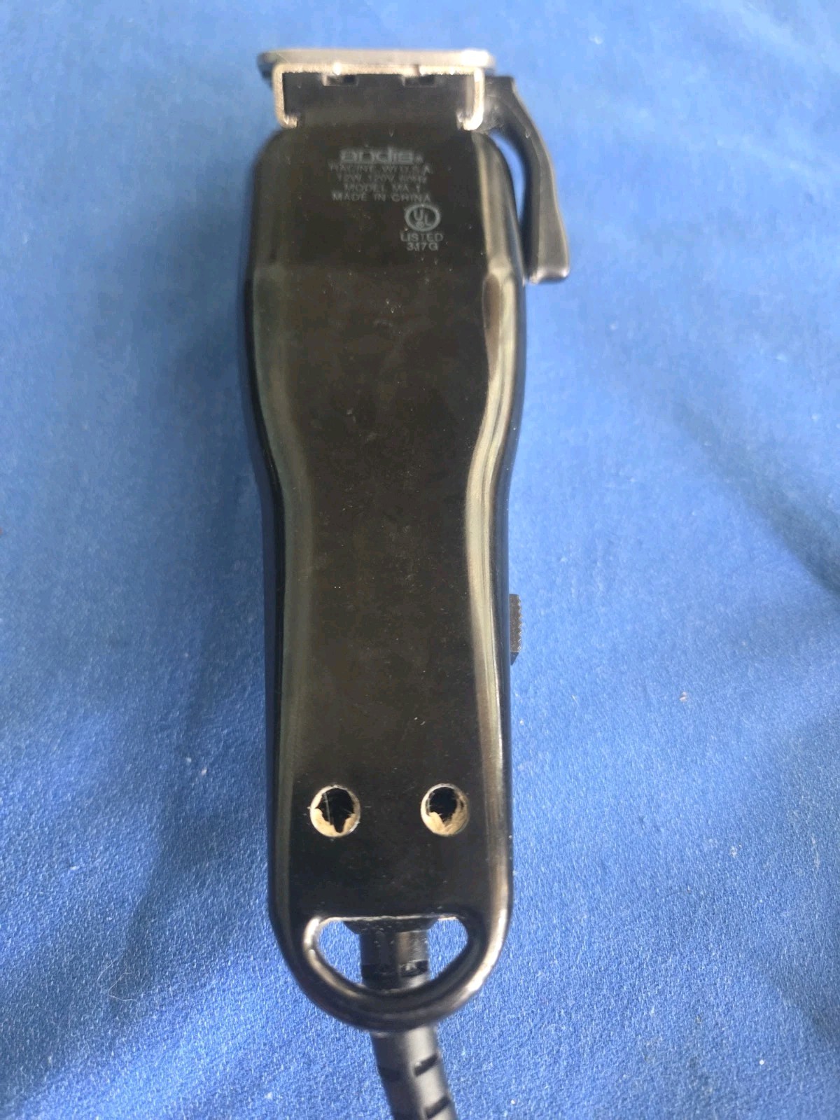 ANDIS MA-1 SILVER & BLACK ADJUSTABLE HAIR CLIPPERS Good Vintage Cutters