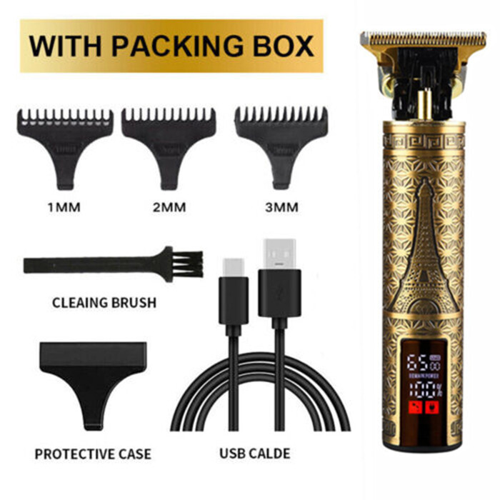 Professional Hair Clippers Trimmer for Men Cordless Beard Shaver Hair Cutter