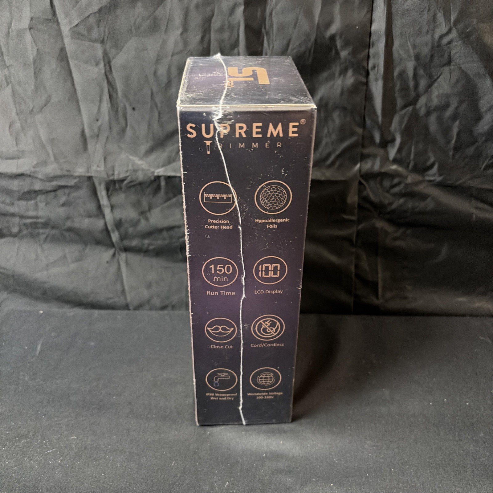 Supreme Crunch Trimmer Foil Head Unisex 1 Head Black Gold Face Hair Professional