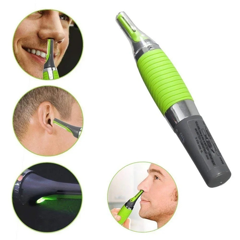 Hot Men Nose Ear Face Neck Eyebrow Hair Mustache Beard Trimmer Shaver Clipper