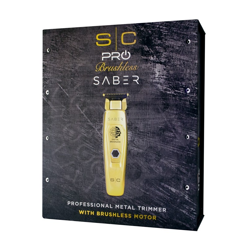StyleCraft Saber Gold Trimmer Cordless Metal Digital Brushless Motor #SC405G