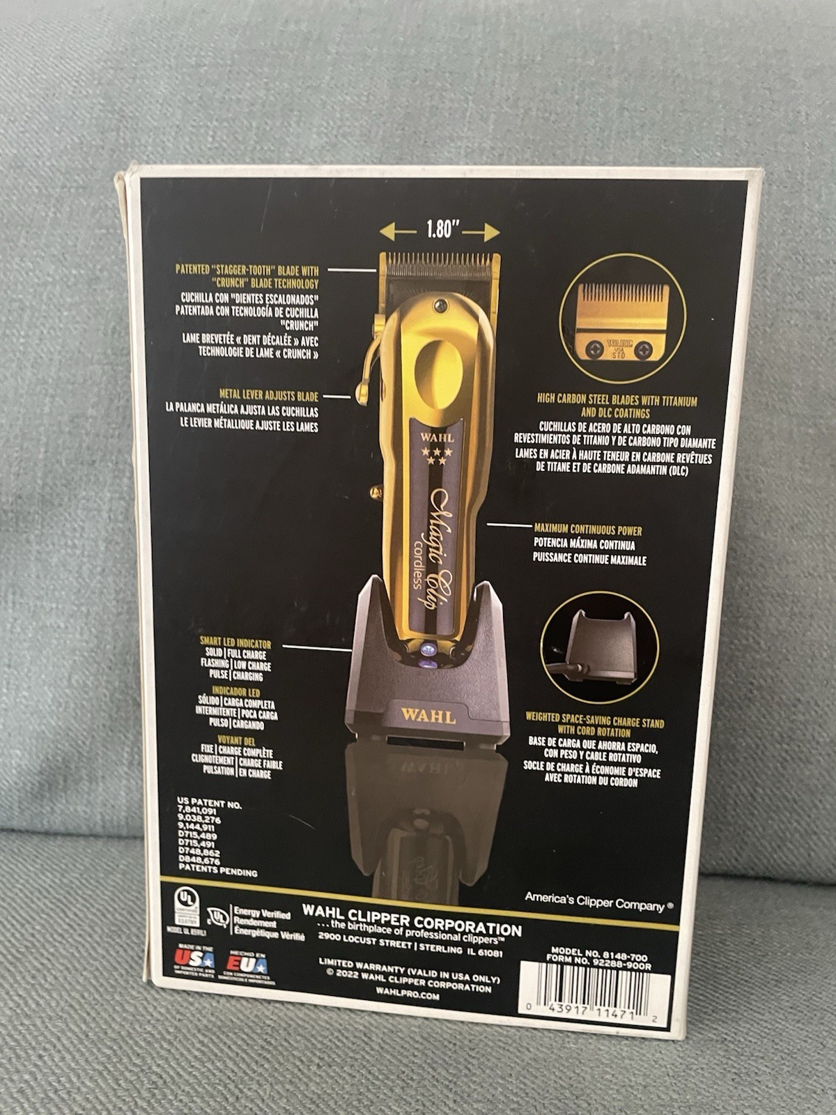 Wahl Cordless Magic Clip Professional 5 Star Edition 8148 Gold Black 2022