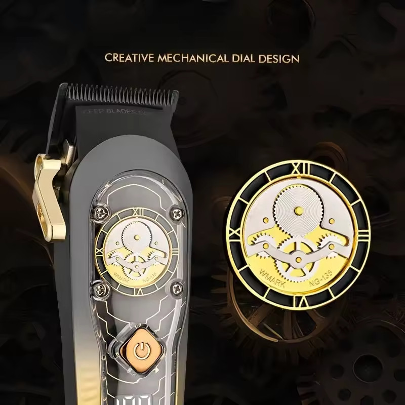 WMARK NG-135 Cordless Clipper – Wireless Charging & High-Speed Motor ⚡