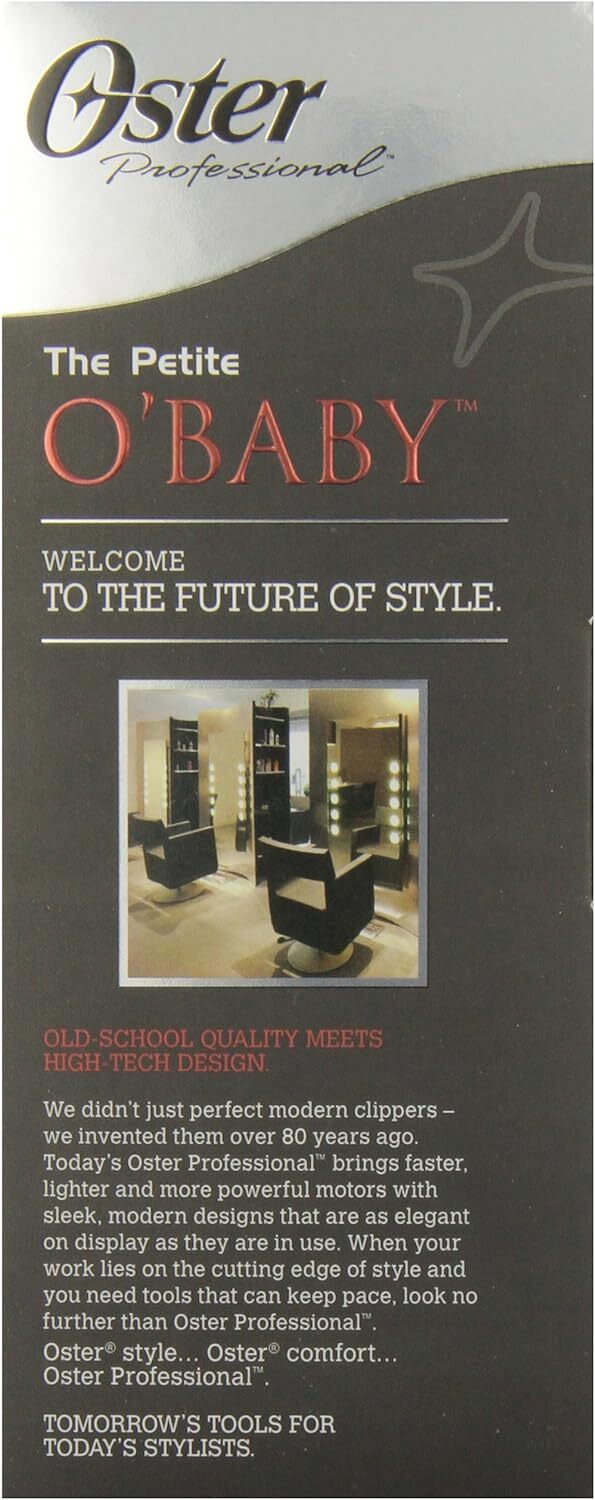 New Oster 76988-310 O’Baby T Blade Clipper/Trimmer with Titanium Coated Blades