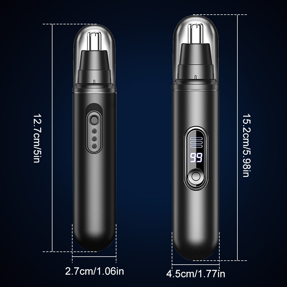 Rechargeable Ear & Nose Trimmer for Men Women- LED Display&Easy Clean Technology